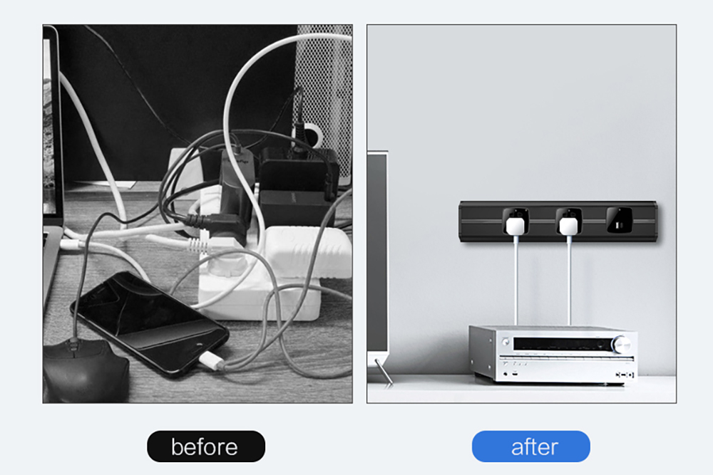 Comparison between power track sockets and traditional power strips